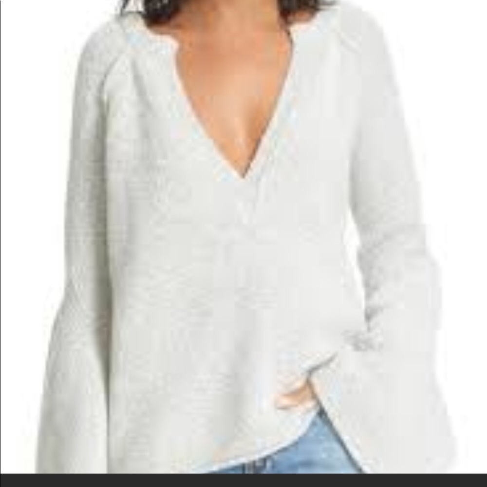 Free People Lovely Lines Bell Sleeve Sweater